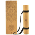 Premium Cork Yoga Mat - 5mm Thick with Carrying Strap
