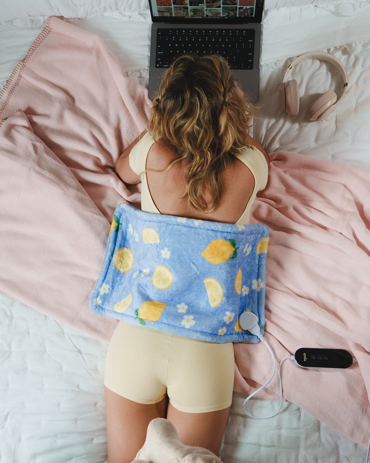 Lemons Cute Heating Pad - Ultra-Soft Machine Washable