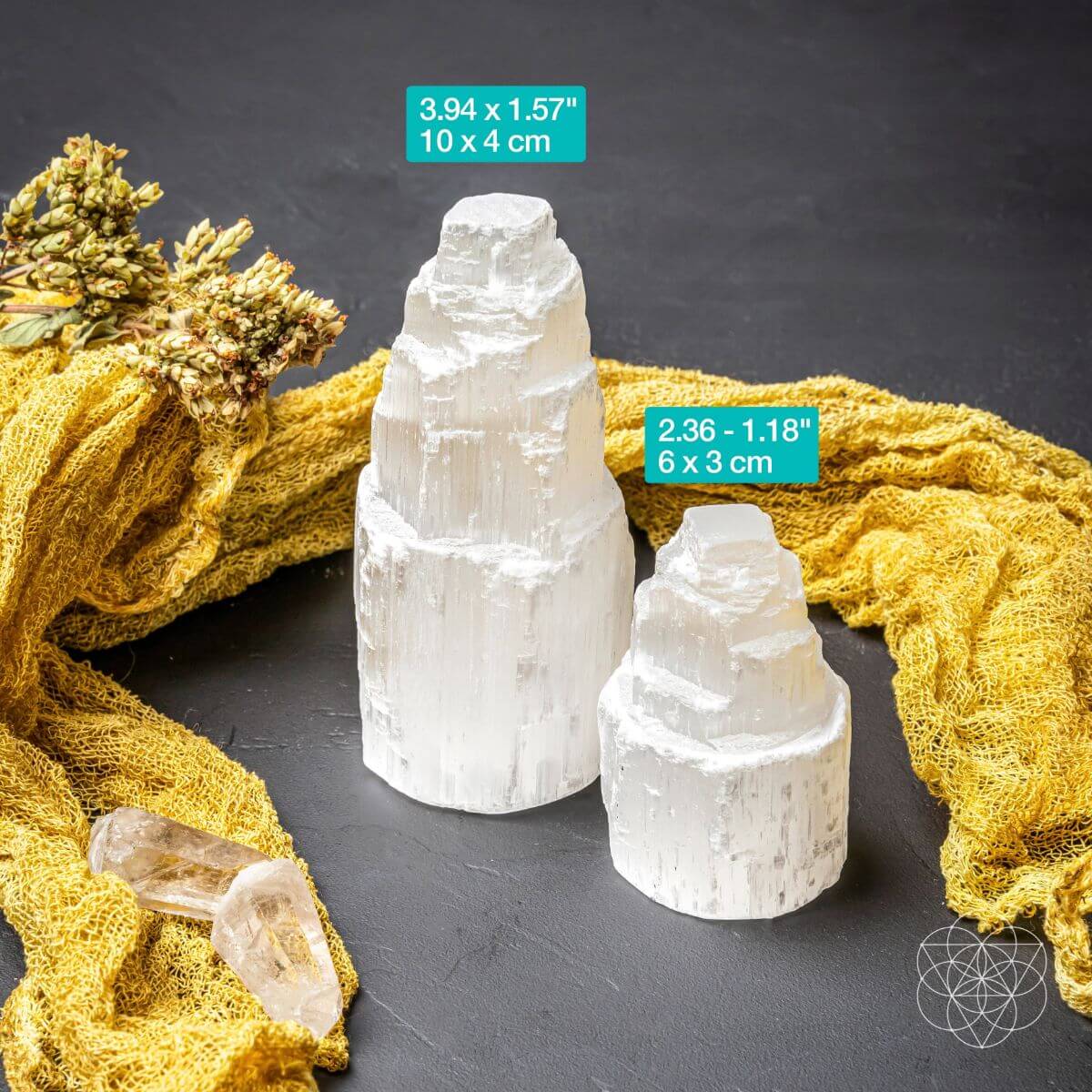 Selenite Crystal Lamp - Natural Stone Ambient Light