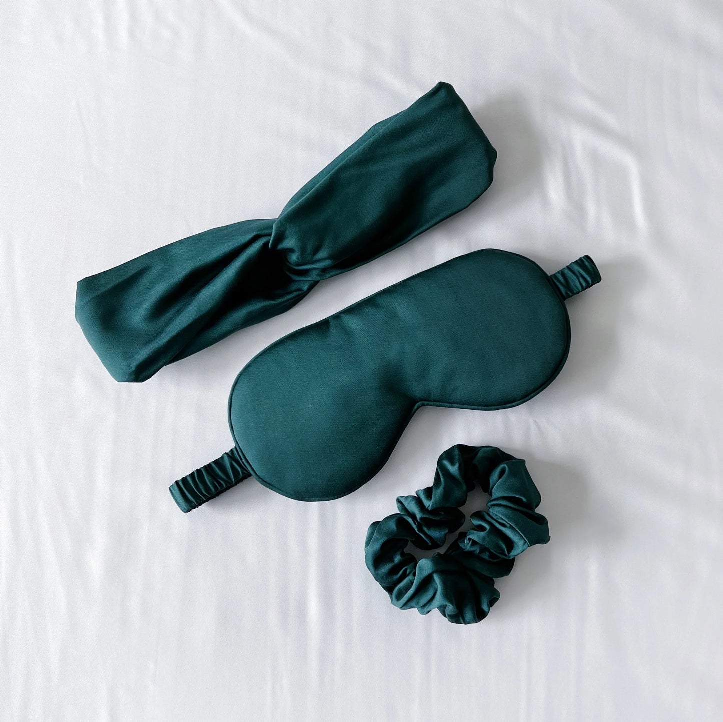 Sleep Care Set - Cooling Bamboo Sleep Accessories for Eyes and Hair