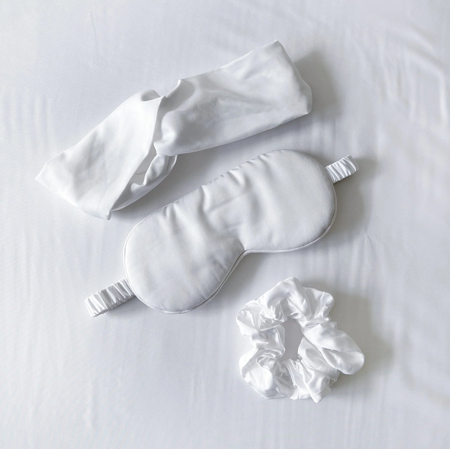 Sleep Care Set - Cooling Bamboo Sleep Accessories for Eyes and Hair