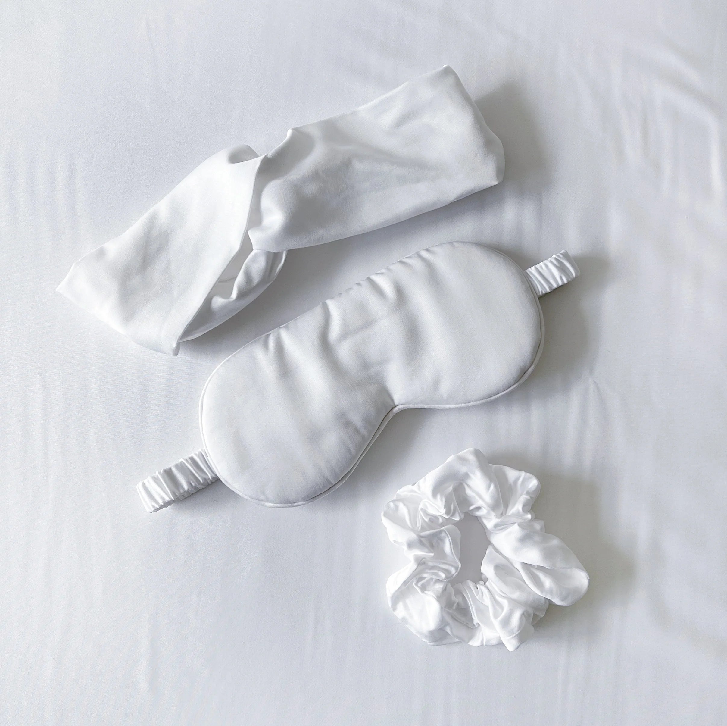 Sleep Care Set - Cooling Bamboo Sleep Accessories for Eyes and Hair