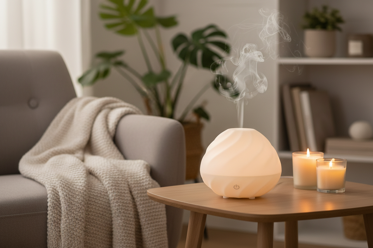 Swirl diffuser in use