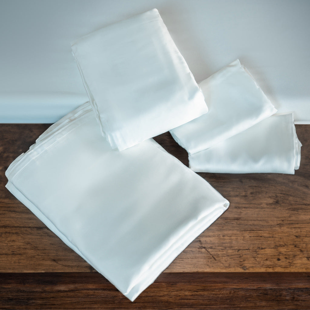 Eucalyptus Silk Sheet Set - Cooling Breathable Bedding