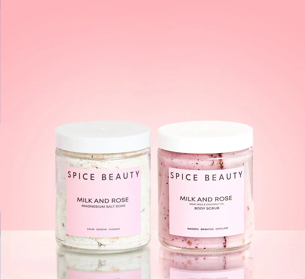 Glow & Nourish Bundle | Milk & Rose Body Scrubs & Hydrating Body Mist Set